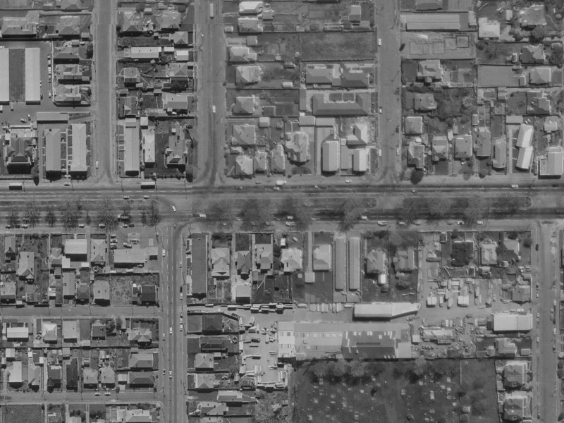 286 Bealey Avenue from the air, 1970-1974