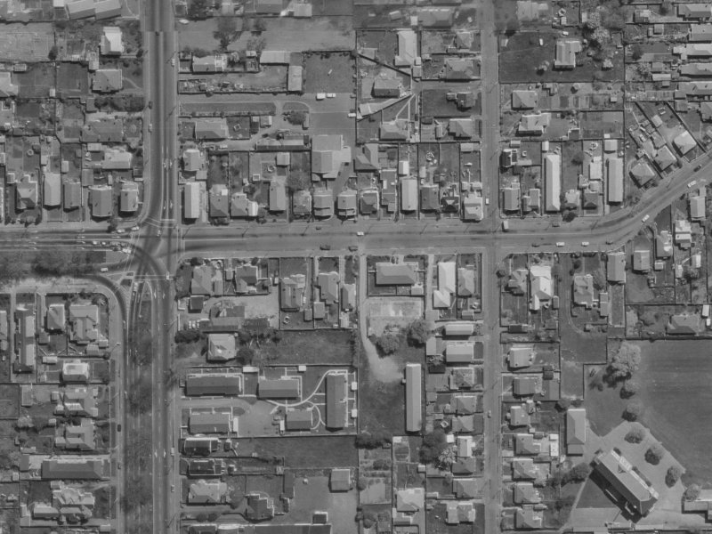 21 London Street from the air, 1970-1974