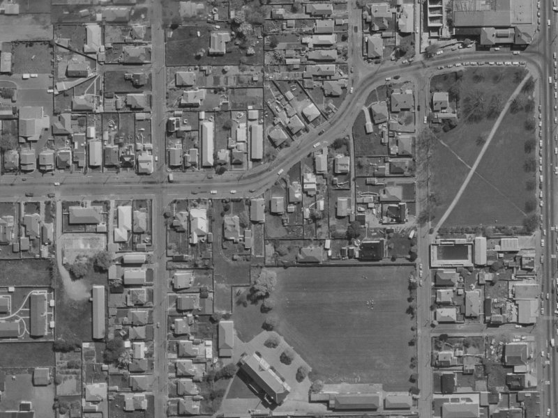 50B London Street from the air, 1970-1974
