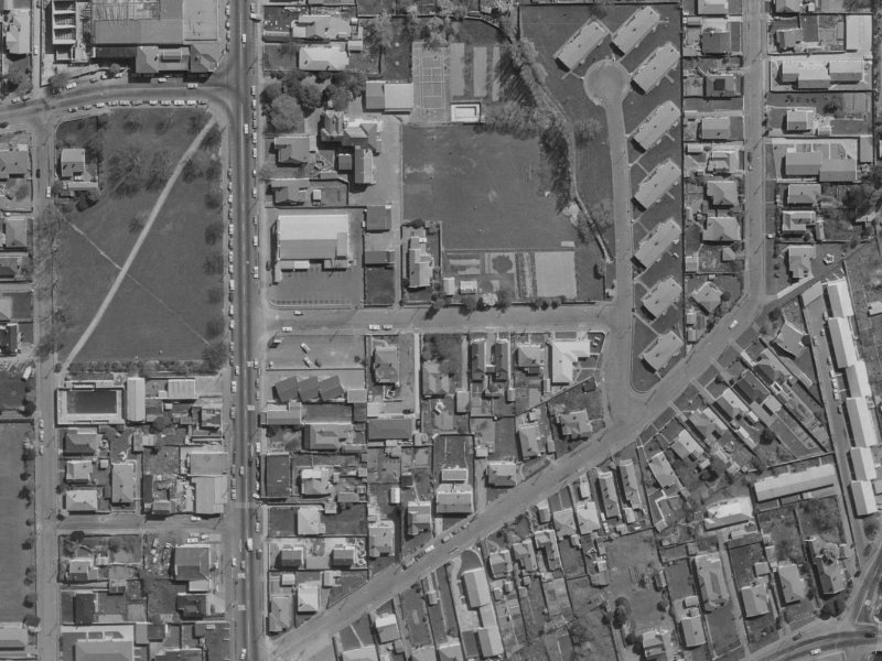 16A Warwick Street from the air, 1970-1974