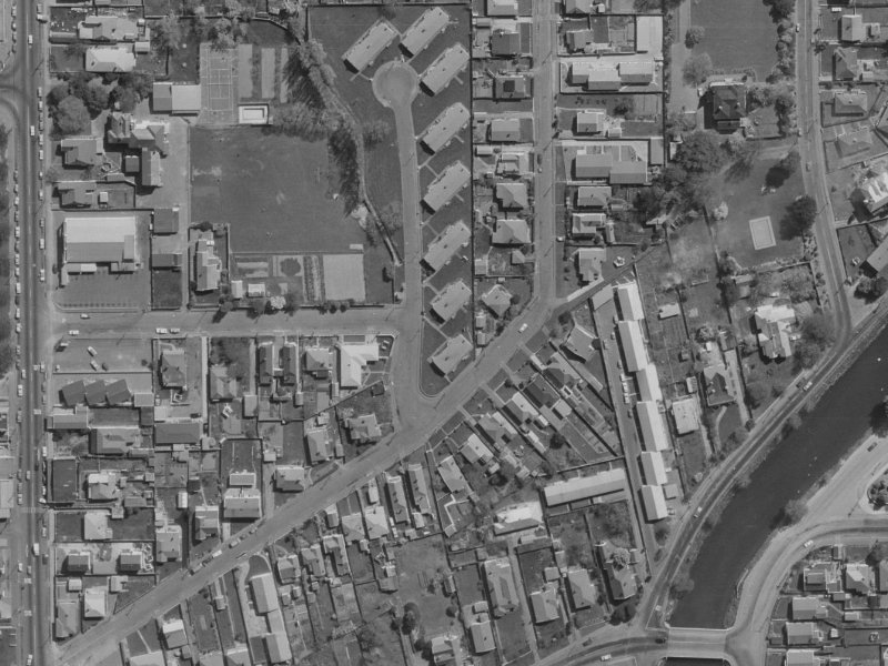 3 Gowerton Place from the air, 1970-1974