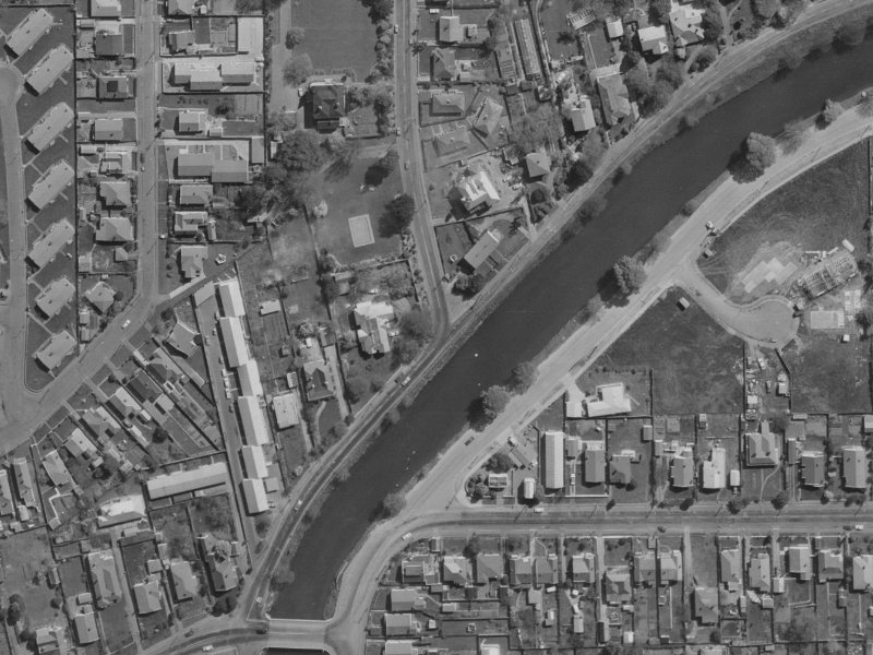 239 River Road from the air, 1970-1974