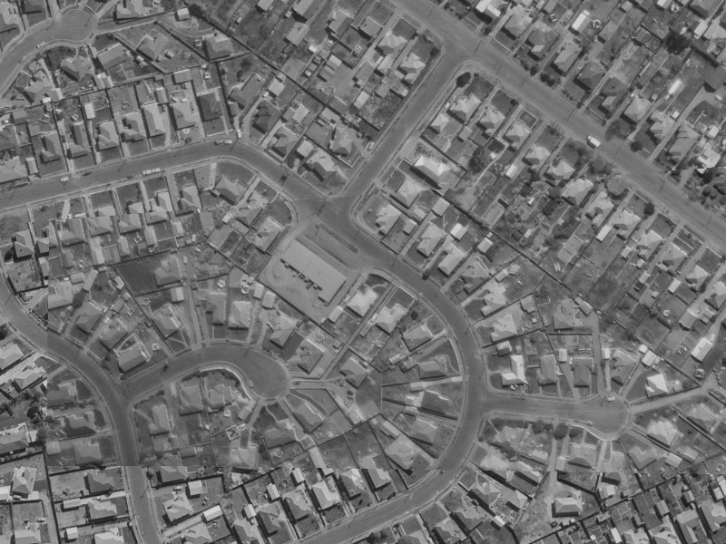 49 Vancouver Crescent from the air, 1970-1974