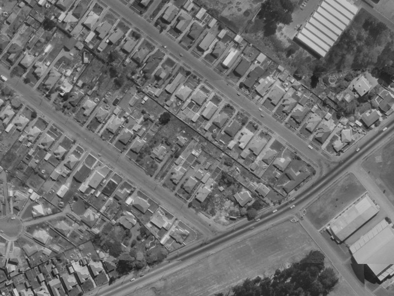 85A Ottawa Road from the air, 1970-1974