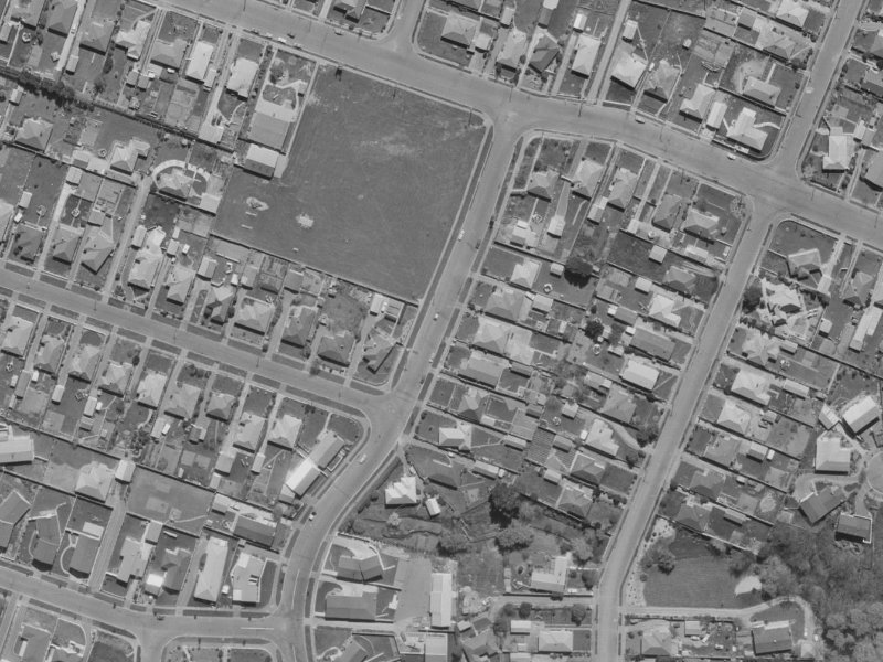 84 Nortons Road from the air, 1970-1974