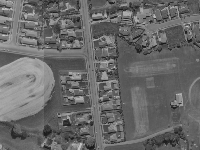 128 Waimairi Road from the air, 1970-1974