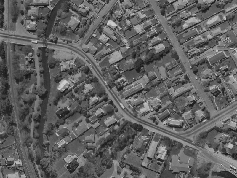 54 Fendalton Road from the air, 1970-1974