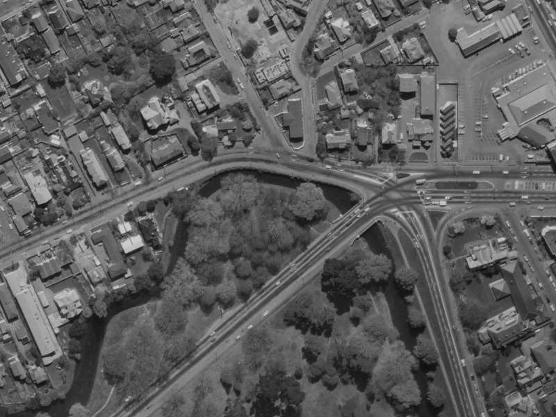 101 Carlton Mill Road from the air, 1970-1974