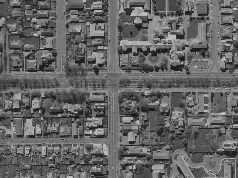 418 Durham Street North from the air, 1970-1974