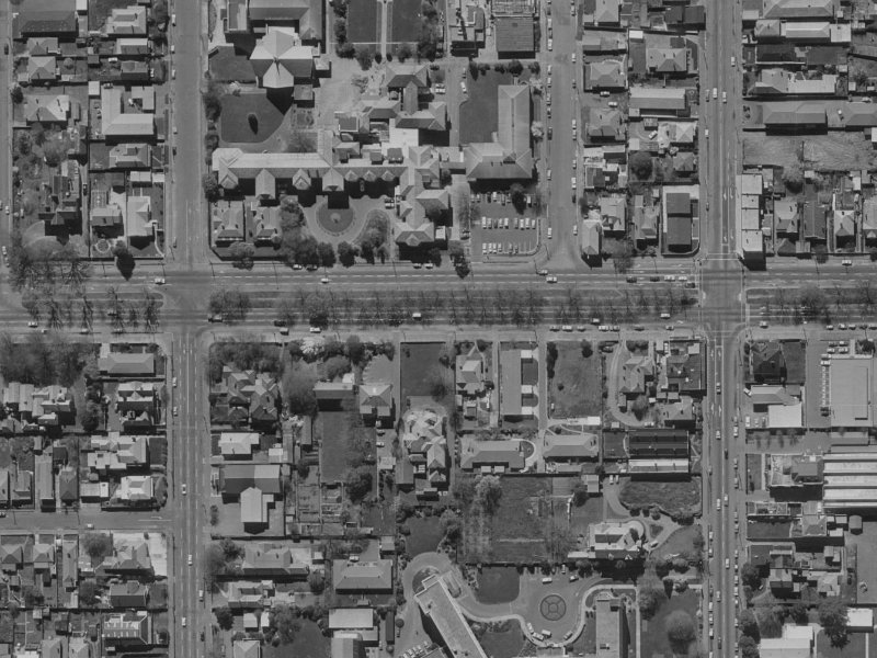 118E Bealey Avenue from the air, 1970-1974