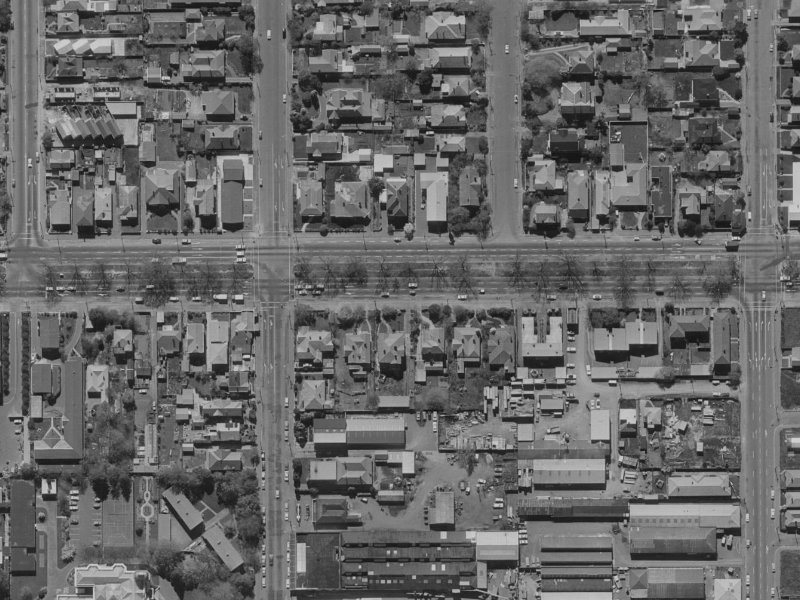 192 Bealey Avenue from the air, 1970-1974