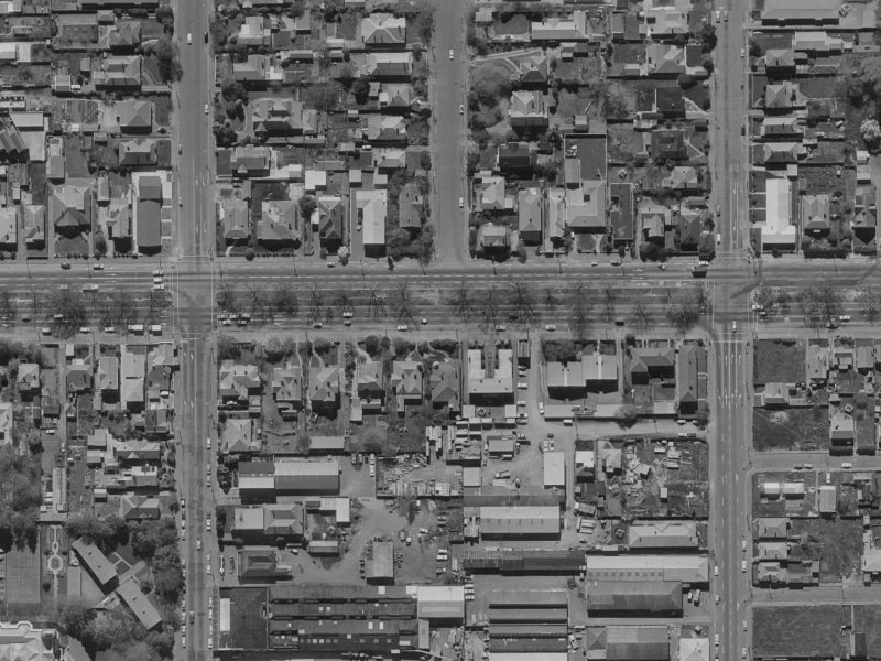 208 Bealey Avenue from the air, 1970-1974