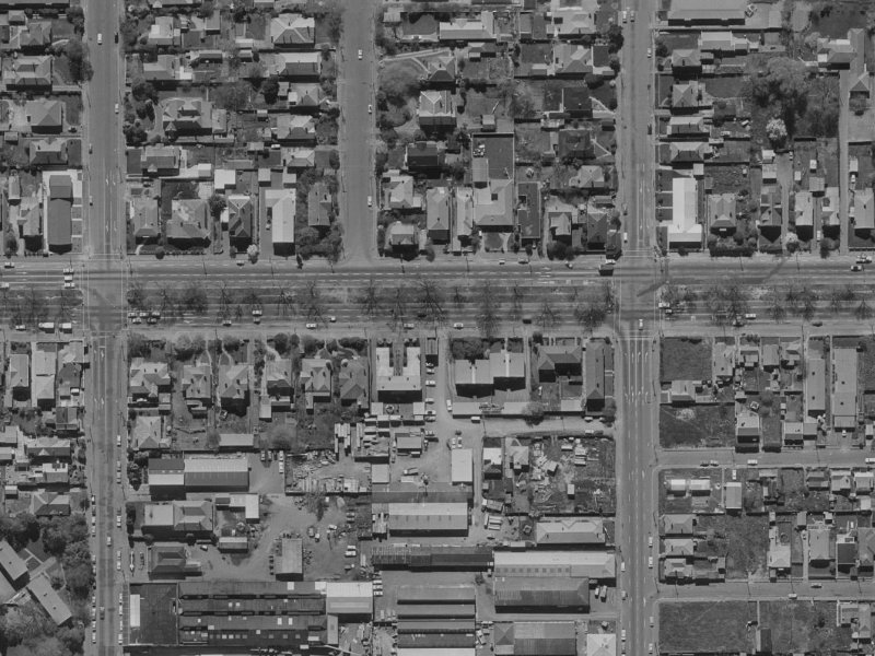 210E Bealey Avenue from the air, 1970-1974
