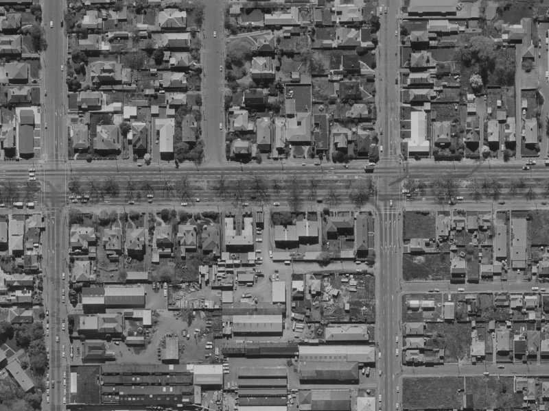 229 Bealey Avenue from the air, 1970-1974