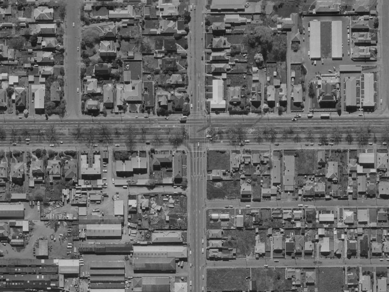 228 Bealey Avenue from the air, 1970-1974