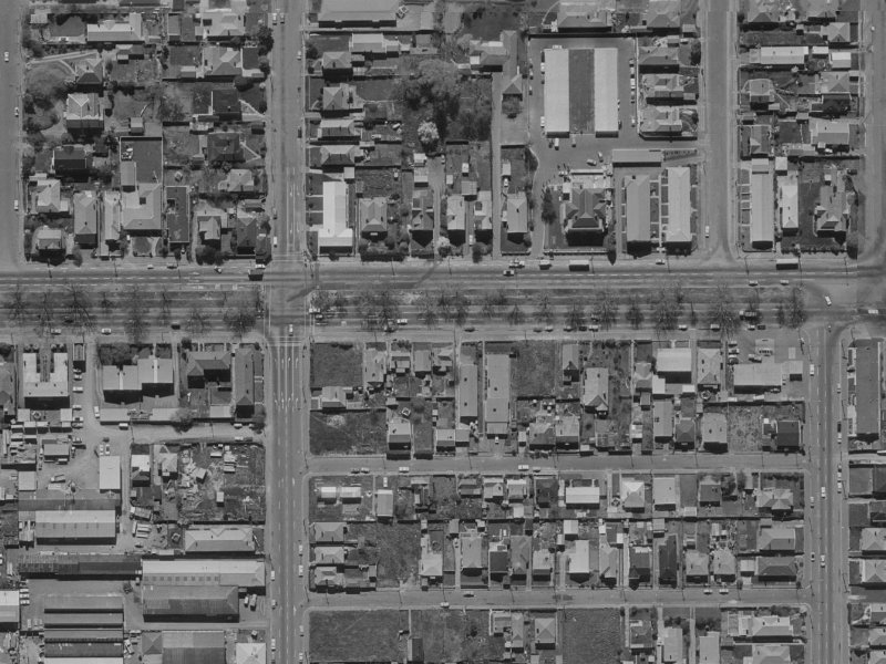 240A Bealey Avenue from the air, 1970-1974