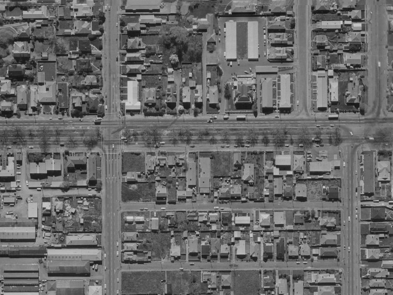 242 Bealey Avenue from the air, 1970-1974