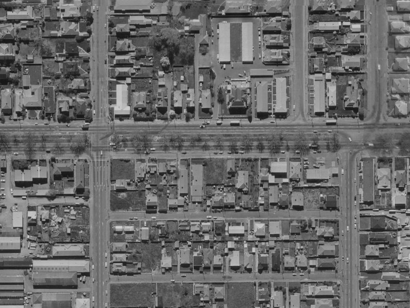 244 Bealey Avenue from the air, 1970-1974