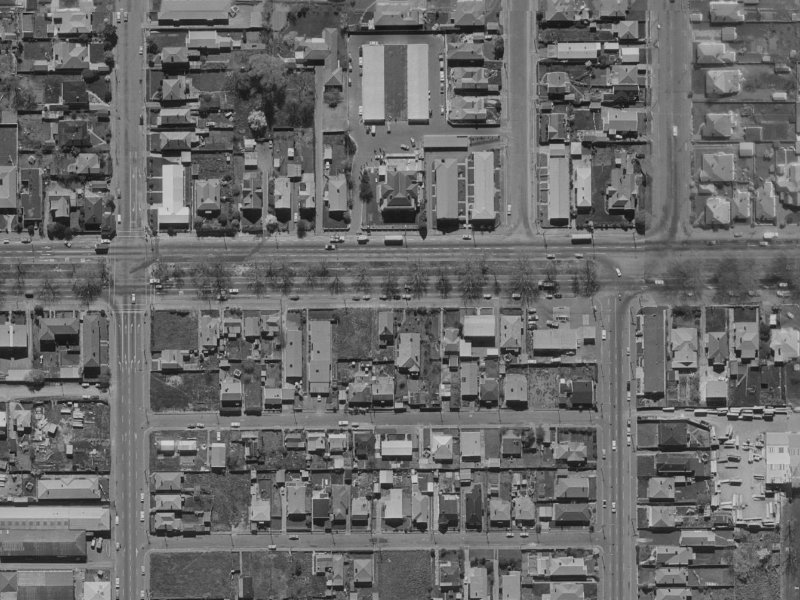 252 Bealey Avenue from the air, 1970-1974