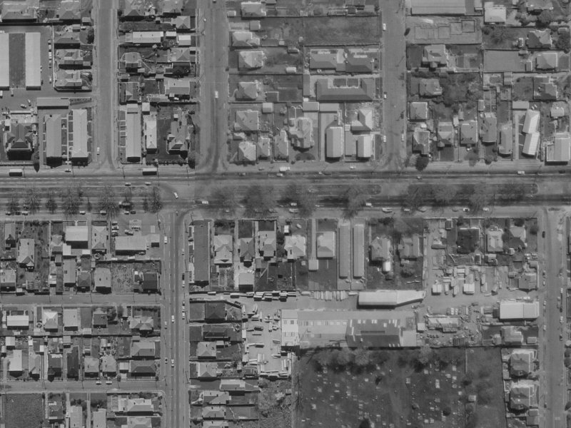 288 Bealey Avenue from the air, 1970-1974