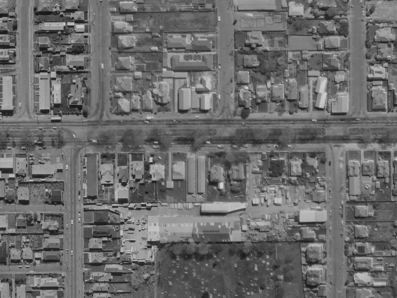 296 Bealey Avenue from the air, 1970-1974
