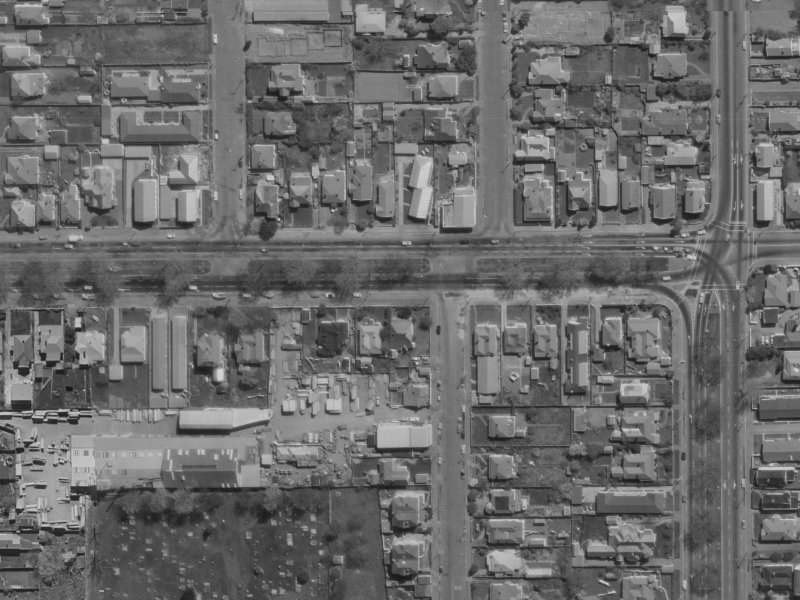 314 Bealey Avenue from the air, 1970-1974