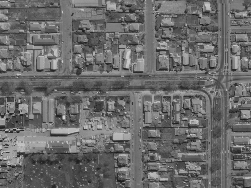 5/25 Churchill Street from the air, 1970-1974