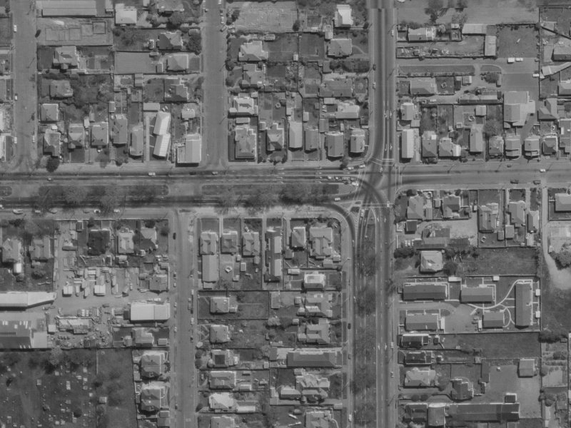 336 Bealey Avenue from the air, 1970-1974