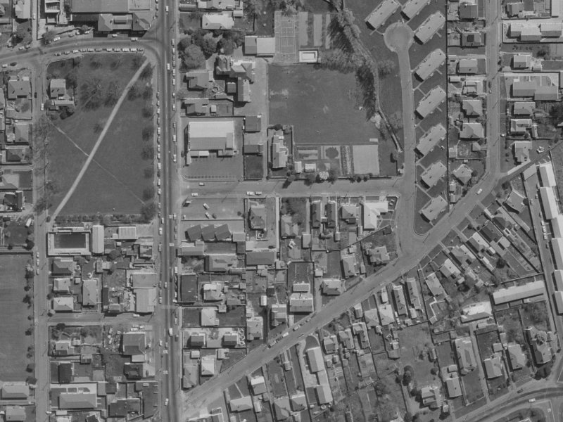 16B Warwick Street from the air, 1970-1974