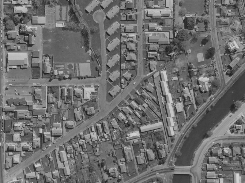 2 Gowerton Place from the air, 1970-1974