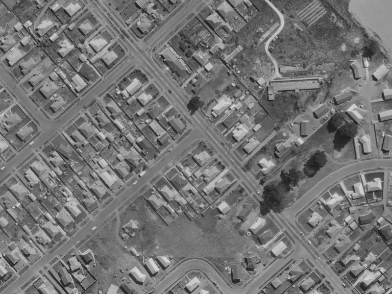 380 Breezes Road from the air, 1970-1974