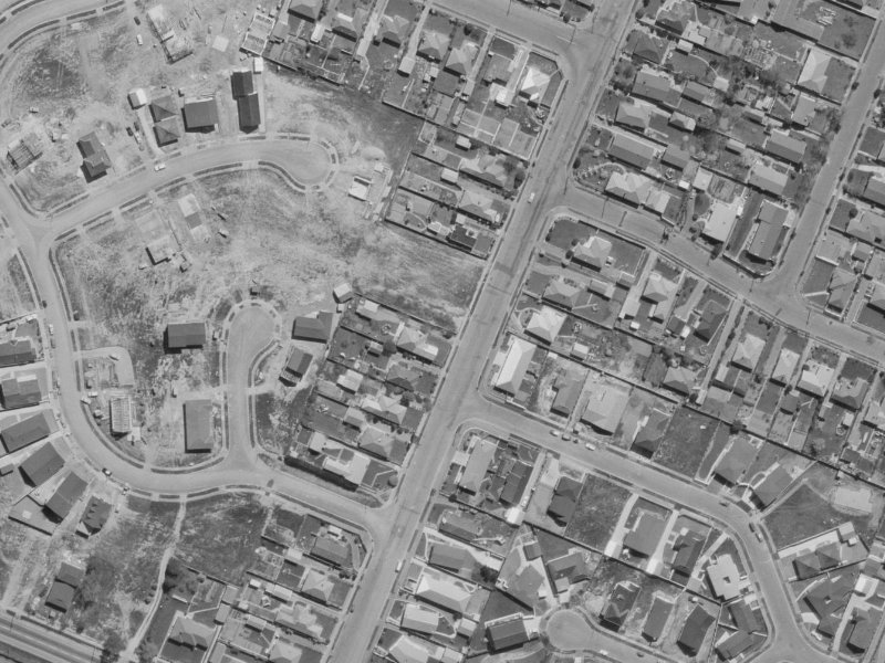 25 Cutts Road from the air, 1970-1974