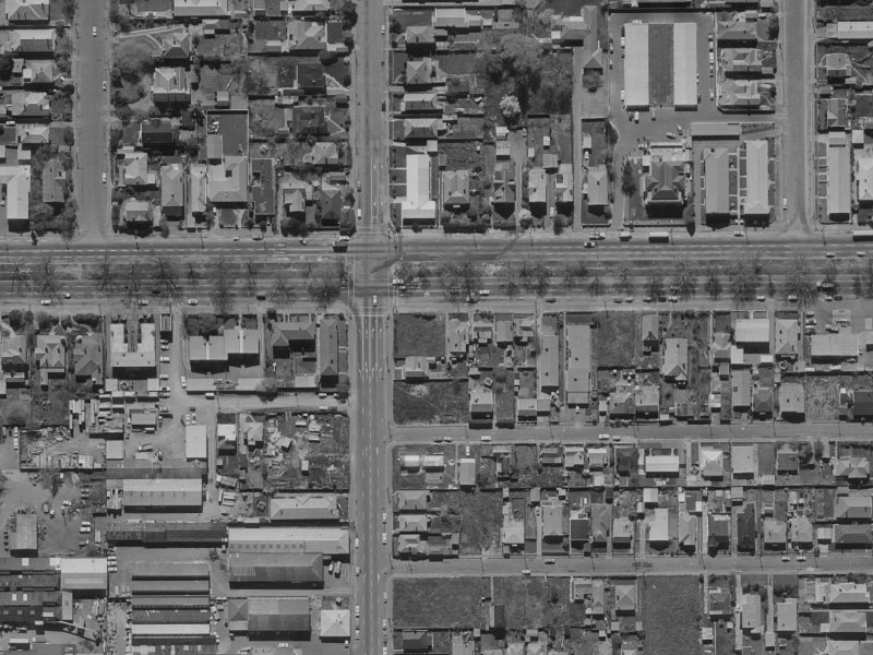 232 Bealey Avenue from the air, 1970-1974