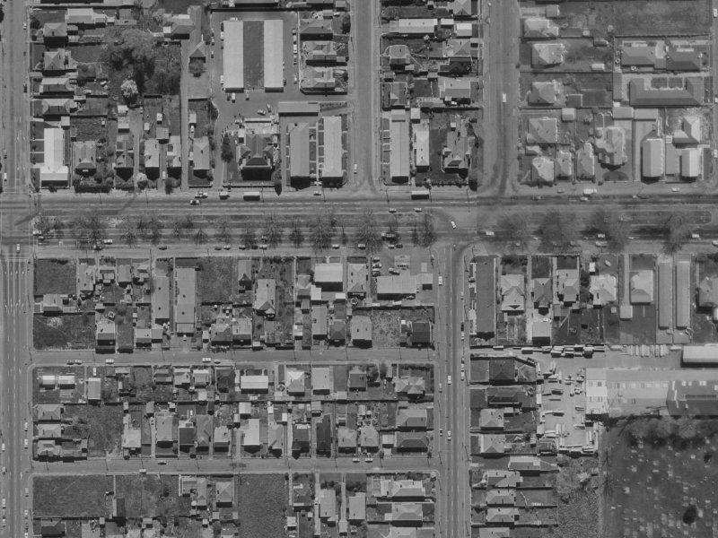 266 Bealey Avenue from the air, 1970-1974