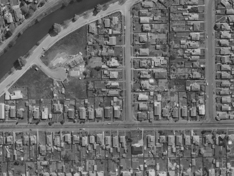 7 Bracken Street from the air, 1970-1974