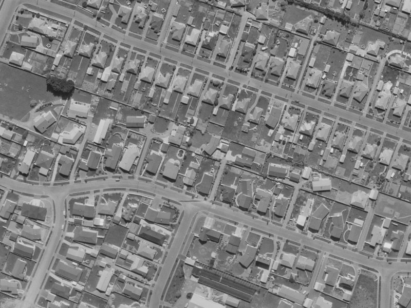 24B Harrowdale Drive from the air, 1970-1974