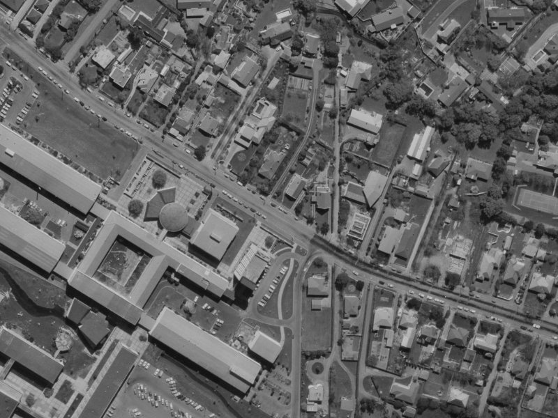 36 Creyke Road from the air, 1970-1974