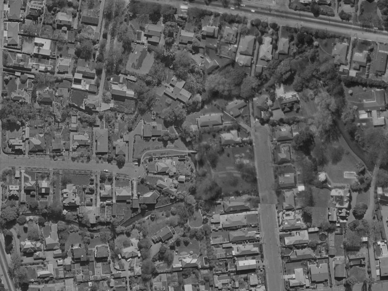 107B Harakeke Street from the air, 1970-1974