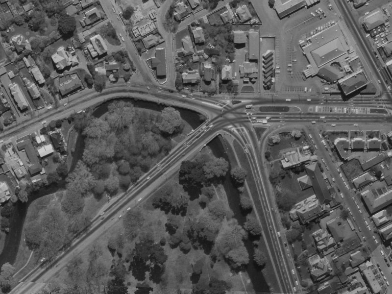 3 Bealey Avenue from the air, 1970-1974