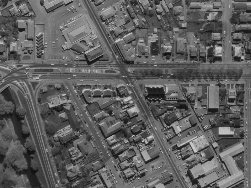183 Victoria Street from the air, 1970-1974