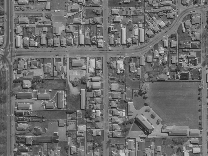 31 Perth Street from the air, 1970-1974