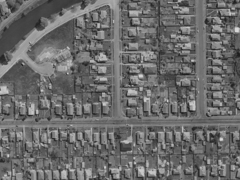 8 Bracken Street from the air, 1970-1974