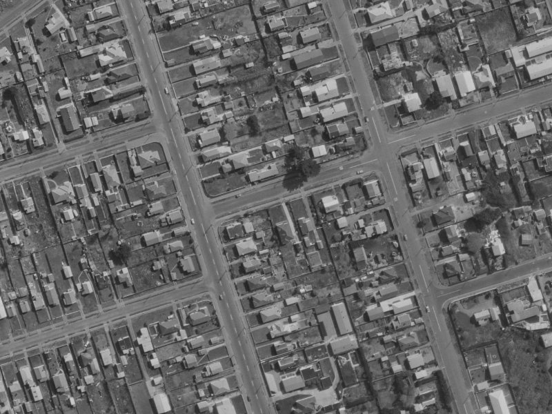 41A Bellamy Avenue from the air, 1970-1974