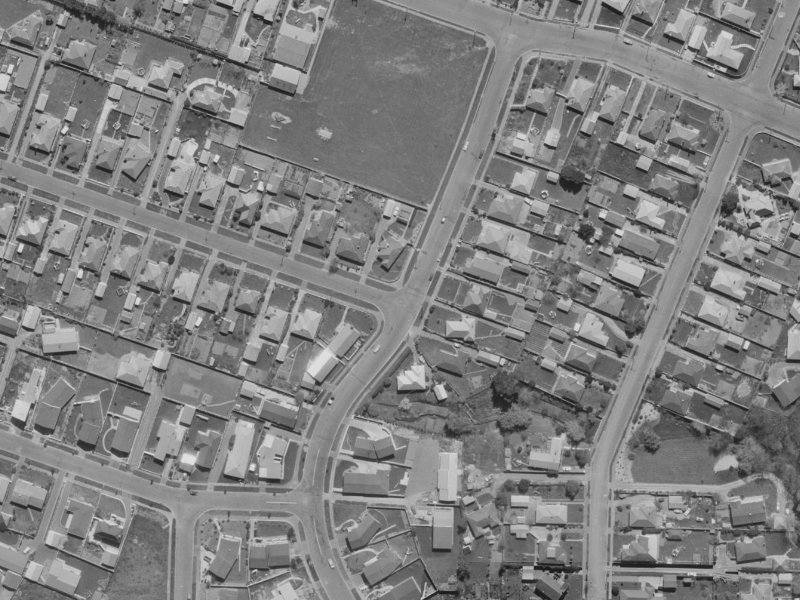 1 Bevington Street from the air, 1970-1974