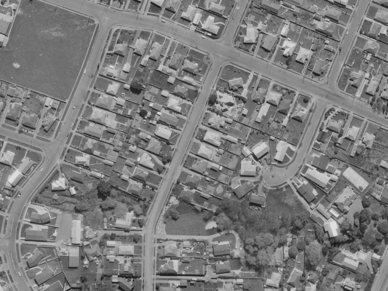 Balrudry Street from the air, 1970-1974