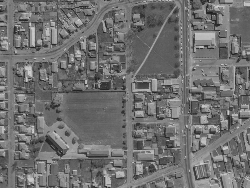 27A Pavitt Street from the air, 1970-1974