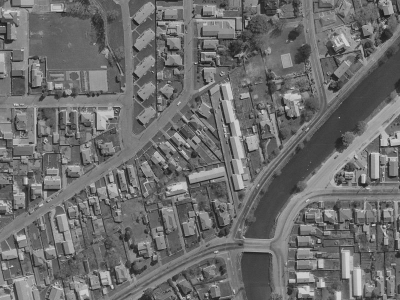 46A Vogel Street from the air, 1970-1974