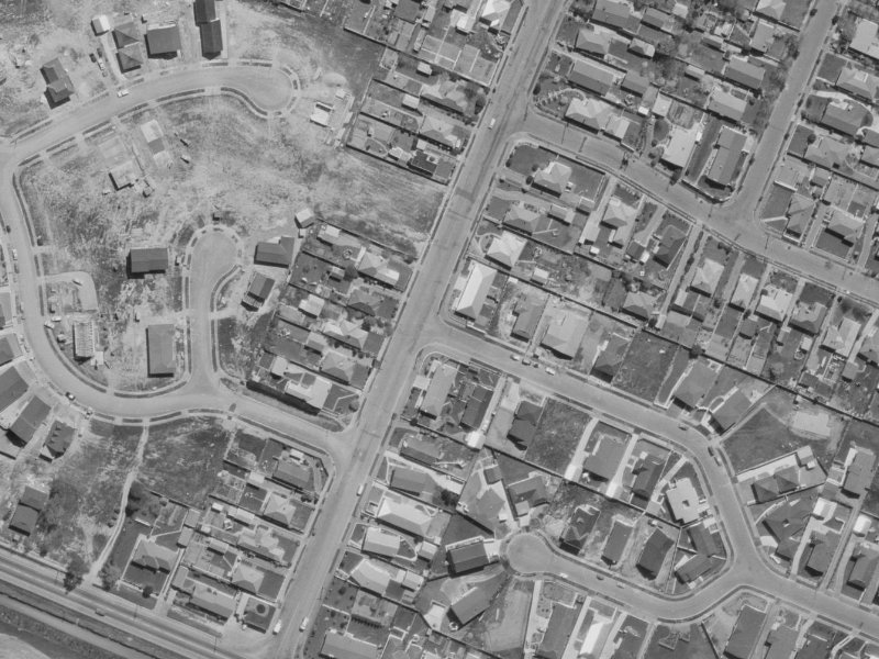 20B Cutts Road from the air, 1970-1974