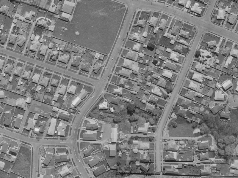78 Nortons Road from the air, 1970-1974