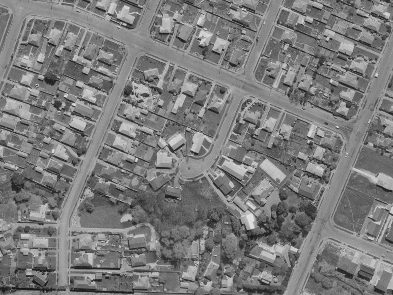 4 Archdall Place from the air, 1970-1974